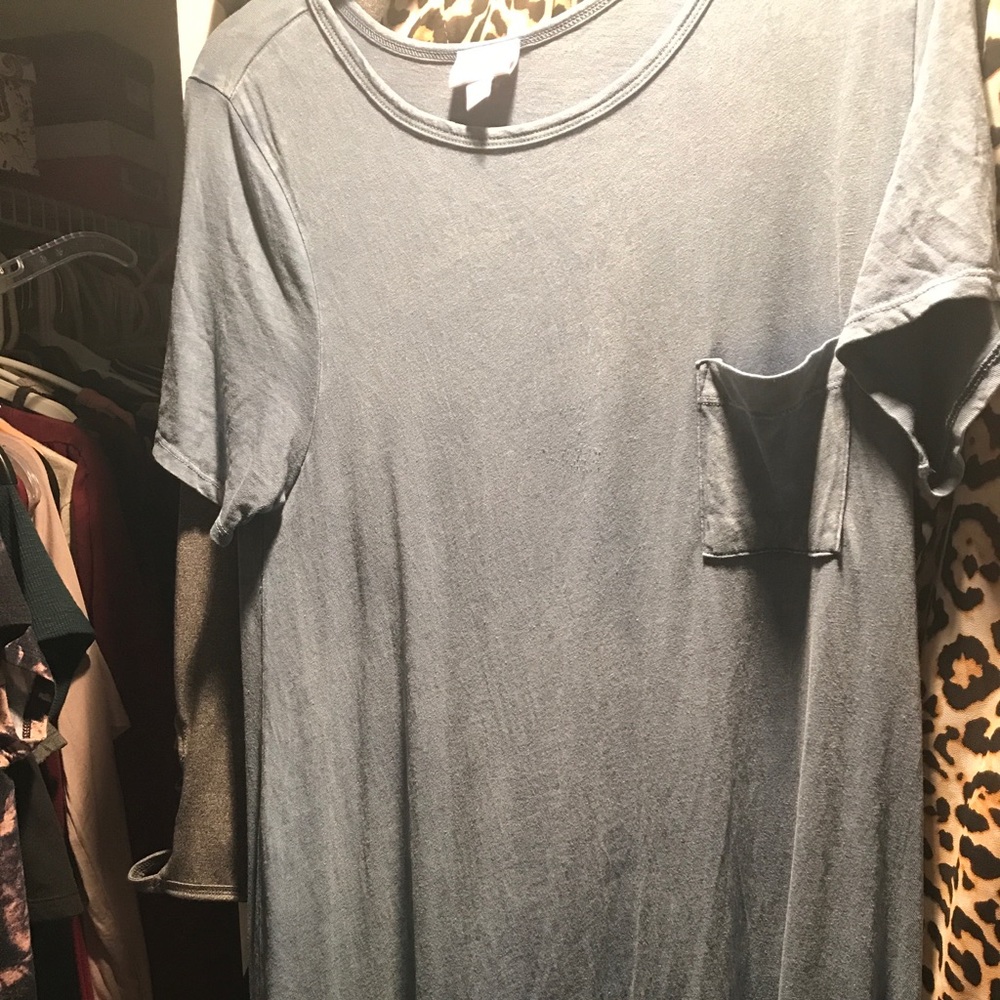 Blue acid washed carly
